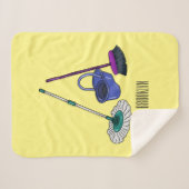 ブロム&モップ漫画イラストレーション シェルパブランケット (正面(横))