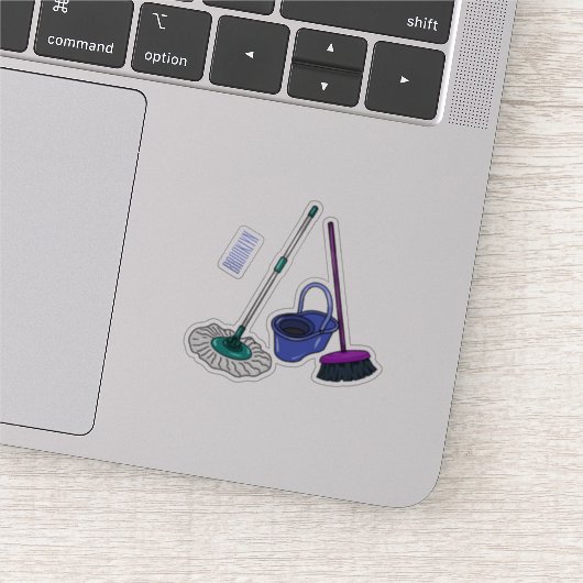 ブロム&モップ漫画イラストレーション シール (詳細)