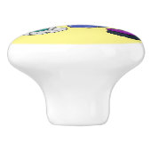 ブロム&モップ漫画イラストレーション セラミックノブ (側面)