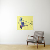 ブロム&モップ漫画イラストレーション タペストリー (インサイチュ(横))