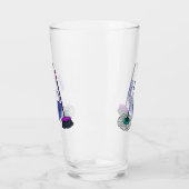 ブロム&モップ漫画イラストレーション タンブラーグラス (左)