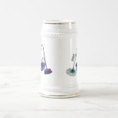 ブロム&モップ漫画イラストレーション ビールジョッキ (中央)