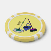 ブロム&モップ漫画イラストレーション ポーカーチップ (シングル)