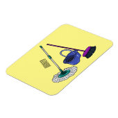 ブロム&モップ漫画イラストレーション マグネット (左側)