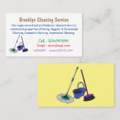 ブロム&モップ漫画イラストレーション 名刺 (正面/裏面)