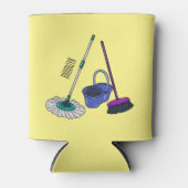 ブロム&モップ漫画イラストレーション 缶クーラー (正面)