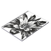 ブロメリア - 水彩の花 ノートブック (左側)