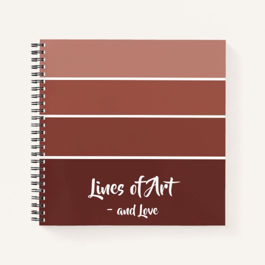 ブロンウッド自然グラデーションノートブック ノートブック (正面)