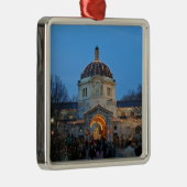 ブロンクスの動物園の休日の記憶 メタルオーナメント (右)