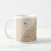 ブロンクスの地図の自治区 コーヒーマグカップ (左)