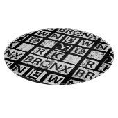 ブロンクスニューヨーク|のグランジなタイポグラフィ カッティングボード (角)