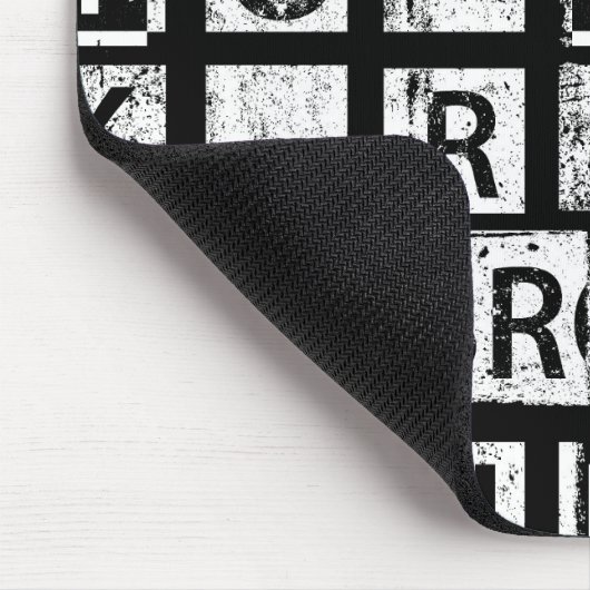 ブロンクスニューヨーク|のグランジなタイポグラフィ マウスパッド (コーナー)