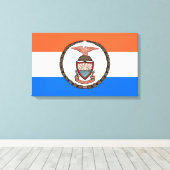 ブロンクス国旗（ニューヨーク市ボロー） キャンバスプリント (インサイチュ (ウッドフロア))