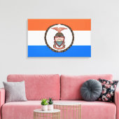 ブロンクス国旗（ニューヨーク市ボロー） キャンバスプリント (インサイチュ (リビング))