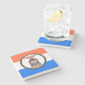 ブロンクス国旗（ニューヨーク市ボロー） ストーンコースター (横)