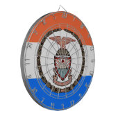 ブロンクス国旗(ニューヨーク市ボロー) ダーツボード (正面左)