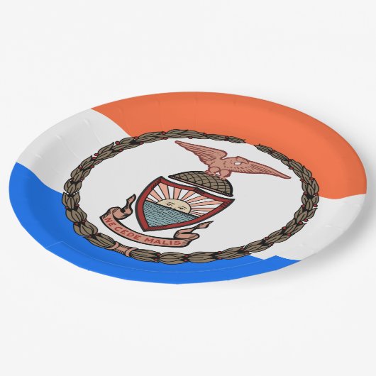 ブロンクス国旗（ニューヨーク市ボロー） ペーパープレート (アングル)