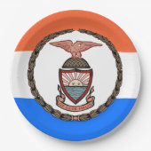 ブロンクス国旗（ニューヨーク市ボロー） ペーパープレート (正面)