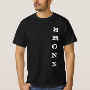 ブロンクス文字クラシックニューヨークシティブラックバリュー Tシャツ