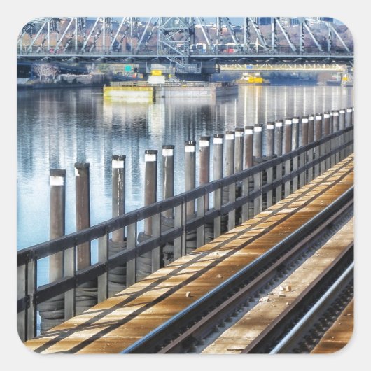 ブロンクス・ニューヨーク市建物川 スクエアシール (正面)