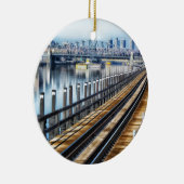 ブロンクス・ニューヨーク市建物川 セラミックオーナメント (右)