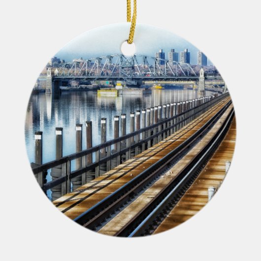 ブロンクス・ニューヨーク市建物川 セラミックオーナメント (正面)