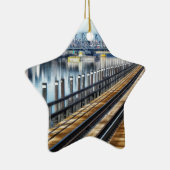 ブロンクス・ニューヨーク市建物川 セラミックオーナメント (右)