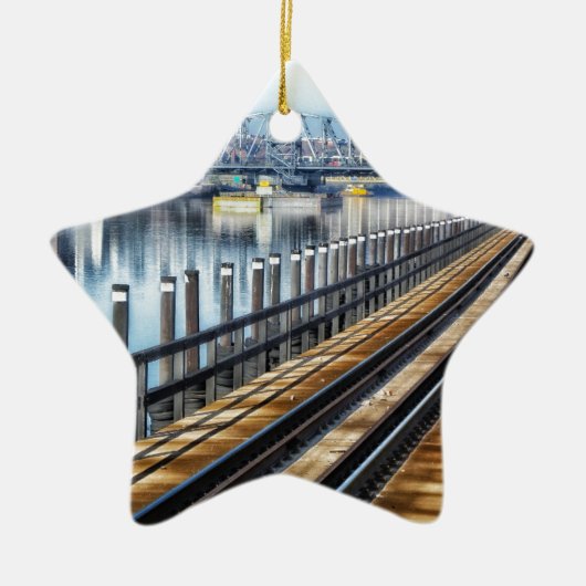 ブロンクス・ニューヨーク市建物川 セラミックオーナメント (正面)