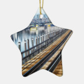 ブロンクス・ニューヨーク市建物川 セラミックオーナメント (左)