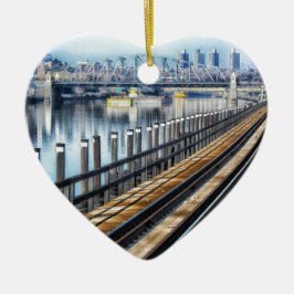 ブロンクス・ニューヨーク市建物川 セラミックオーナメント