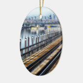ブロンクス・ニューヨーク市建物川 セラミックオーナメント (左)