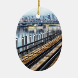 ブロンクス・ニューヨーク市建物川 セラミックオーナメント