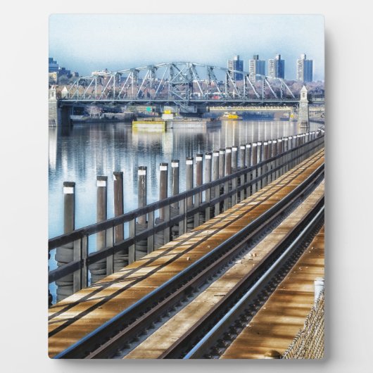 ブロンクス・ニューヨーク市建物川 フォトプラーク (正面)