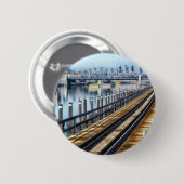 ブロンクス・ニューヨーク市建物川 缶バッジ (正面&裏面)