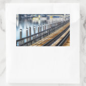 ブロンクス・ニューヨーク市建物川 長方形シール (バッグ)