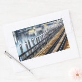 ブロンクス・ニューヨーク市建物川 長方形シール (封筒)