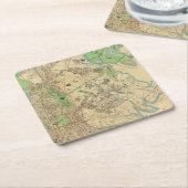 ブロンクス、ニューヨーク スクエアペーパーコースター (アングル)