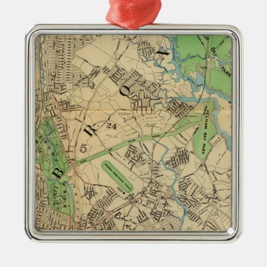 ブロンクス、ニューヨーク メタルオーナメント (正面)