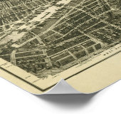 ブロンクスNY, 1897：旧プリント ポスター (角)