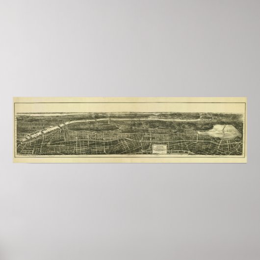 ブロンクスNY, 1897：旧プリント ポスター (正面)