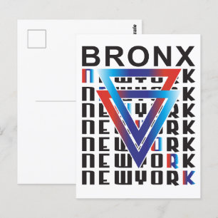 ブロンクスNYC：幾何学的グリットと都市強度 ポストカード