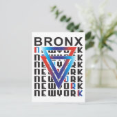 ブロンクスNYC:幾何学的グリットと都市強度 ポストカード (スタンド正面)