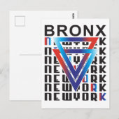 ブロンクスNYC:幾何学的グリットと都市強度 ポストカード (正面/裏面)