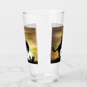 ブロンクライダーカウボーイビールグラス飲料グラス タンブラーグラス (左)