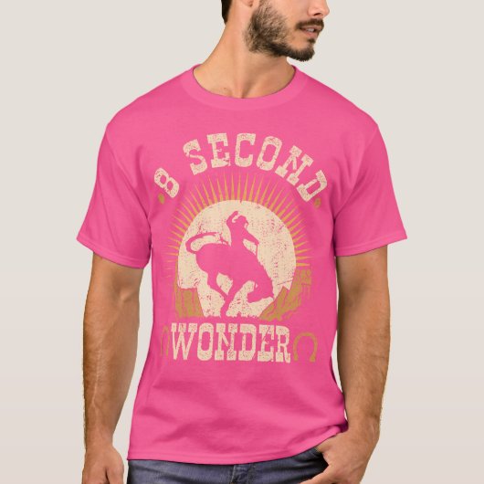 ブロンコに挑むカウボーイ 8秒の奇跡 ロデオ Tシャツ (正面)