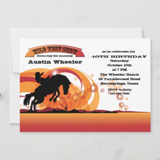 ブロンコバスター招待状 招待状 (正面)