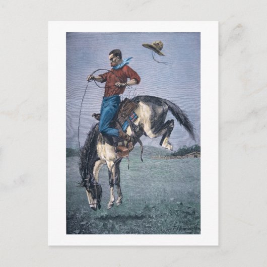 ブロンコバスター(着色版木、銅版、版画) ポストカード (正面)