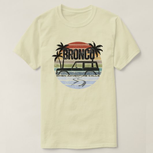 ブロンコ・アドベンチャー Tシャツ (デザイン正面)
