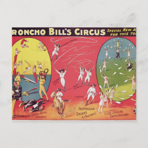 ブロンコ・ビルのサーカス、バーミンガム(1890-1910年頃) ポストカード