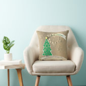 ブロンジー雪のクリスマス"メリークリスマス！" クッション (椅子)